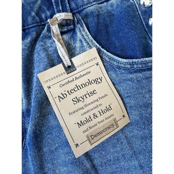 Democracy Ab Technology Sky Rise Denim Jeans Stretch Womens Size 12 Slimming NWT - Picture 3 of 8